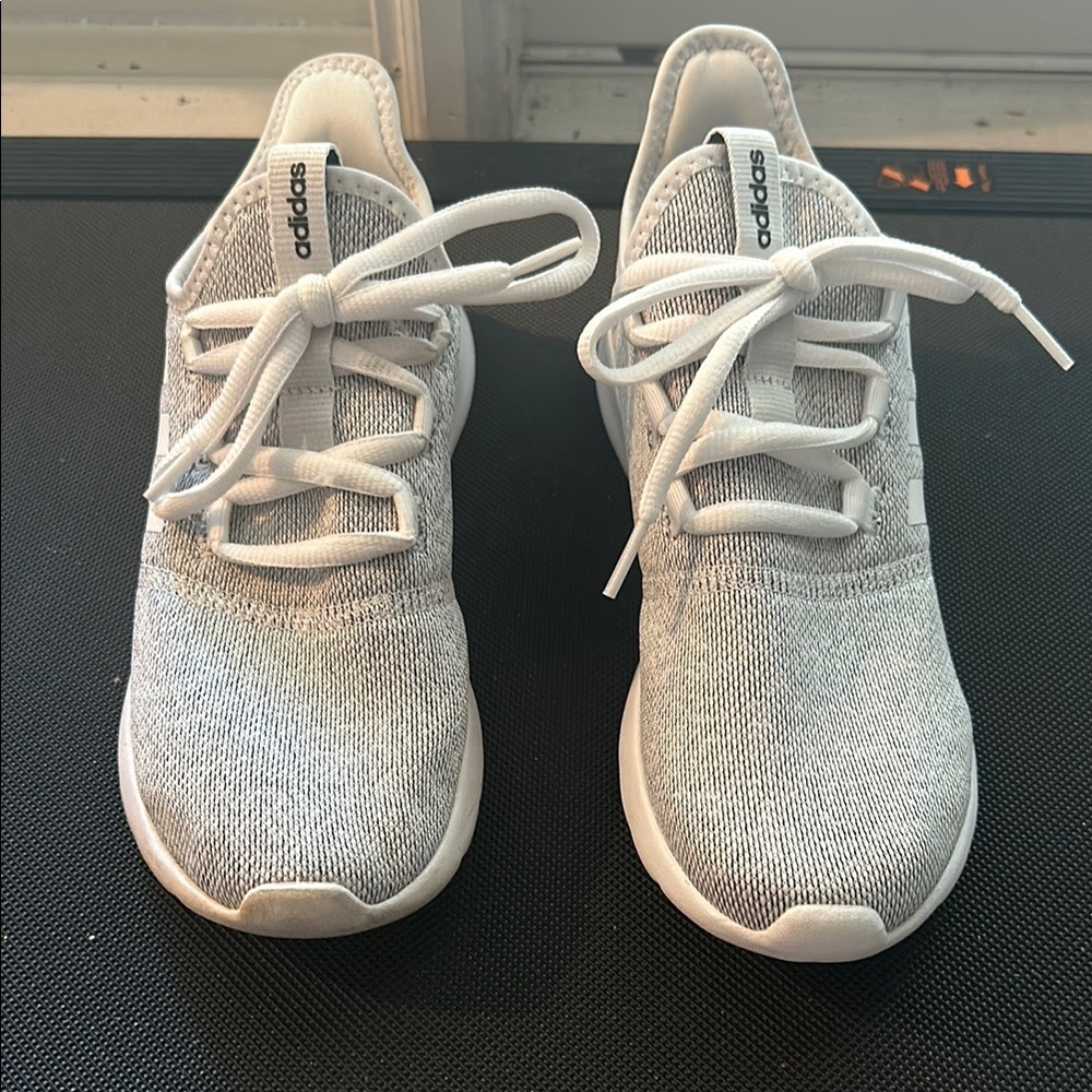 Adidas Gray Gray & White Tennis Shoes